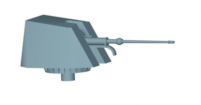 L'Arsenal Models 1/350 CANON OTOBREDA 76mm (5) 3D Printed Set