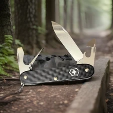 Victorinox Pioneer Black Swiss Army Knife Brand New In Box