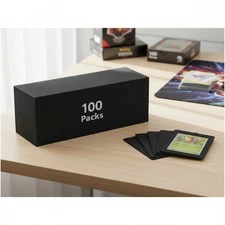 Ding Defend 110-Pack Trading Card Protector Shipping - 3.5 x 4.5 Inch Black Hobb