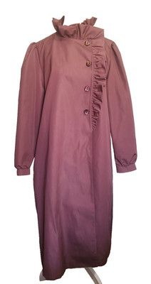 Vintage Misty Harbor Women's 14 R Any Weather Rain Coat Belted Trench USA MCM