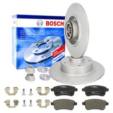 BOSCH Bremsscheiben 260mm mit Radlager Bremsbeläge Hinten für RENAULT MEGANE 4
