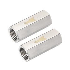 2 Pcs One Way Air Check Valve G 14 Female Threaded Full Port Check Valve