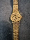 VINTAGE 1977 Seiko Ladies Cocktail Watch 11-7619 SS Back, Tweed Link Band