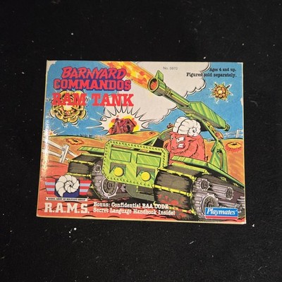 Barnyard Commandos Ram Tank In Box By Playmates 1989  Open Box