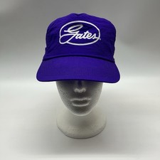 Vintage 90's Made In USA Gates Osterman Outfitters Snapback Solid Purple Hat Cap