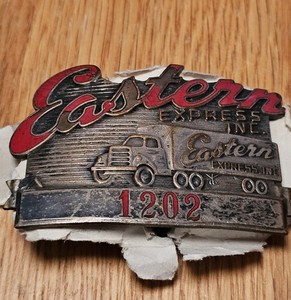 Rare Antique Eastern Express Inc Trucking Trucker's Cap Hat Badge Pin