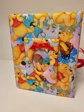 Winnie the Pooh with Flowers Photo Album -Holds 100 4x6 Photos - Handmade