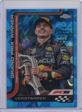 2025 Topps Chrome F1 Sapphire Max Verstappen Grand Prix Blue Ice Refractor #99