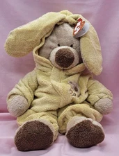 Ty Baby BEAR IN PAJAMAS Pjs Pajama Yellow LOVE TO BABY Plush New W Tags 2004 20"
