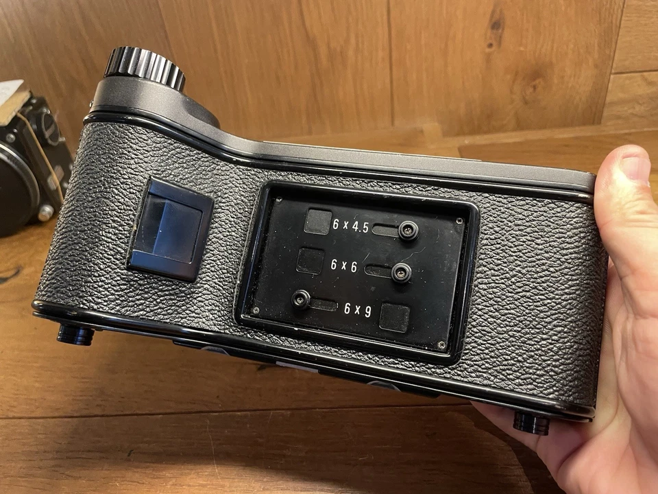 *Casi Como Nuevo con Máscaras* Mamiya 6x4.5 6x6 6x9 Tipo K Soporte Trasero de Película para Prensa/JPN Foto 3 de 4
