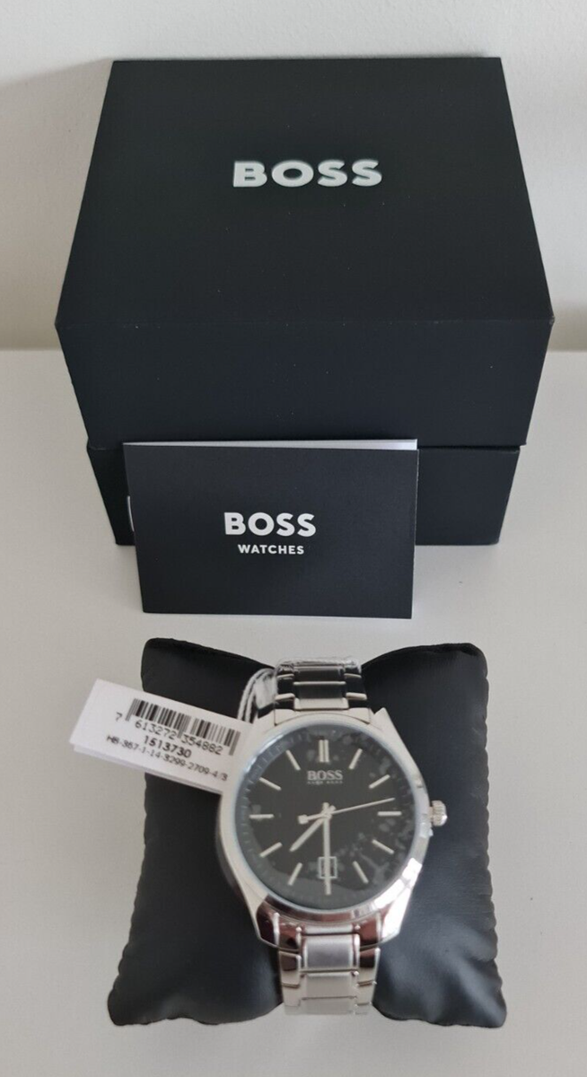 NEW Hugo Boss Analogue Quartz Men's Watch Stainless Steel Bracelet  1513730