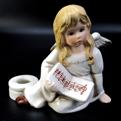Goebel Weihnacht Porzellan Figur Weihnachtsengel Kerzenhalter Christmas Angel