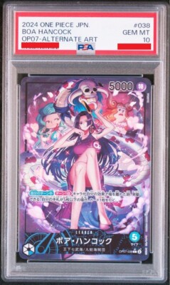 ONE PIECE Card - PSA 10 Boa Hancock OP07-038 L Parallel Alternate 