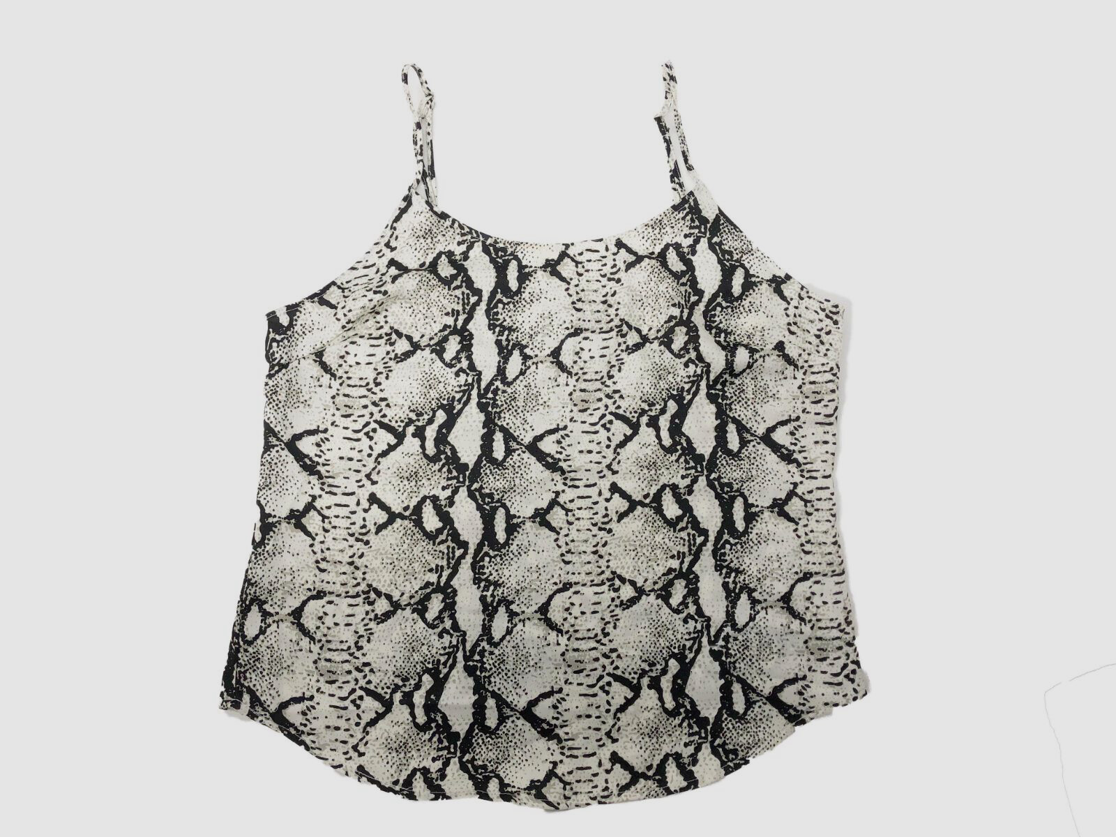 $129 Neiman Marcus Women's Beige Printed Sleeveless Cami Tank Top Size M