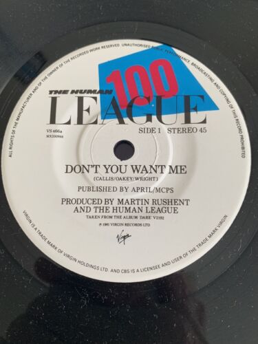 The Human League - Don't You Want Me/Seconds (Virgin VS 466) 1981 - Picture 3 of 4