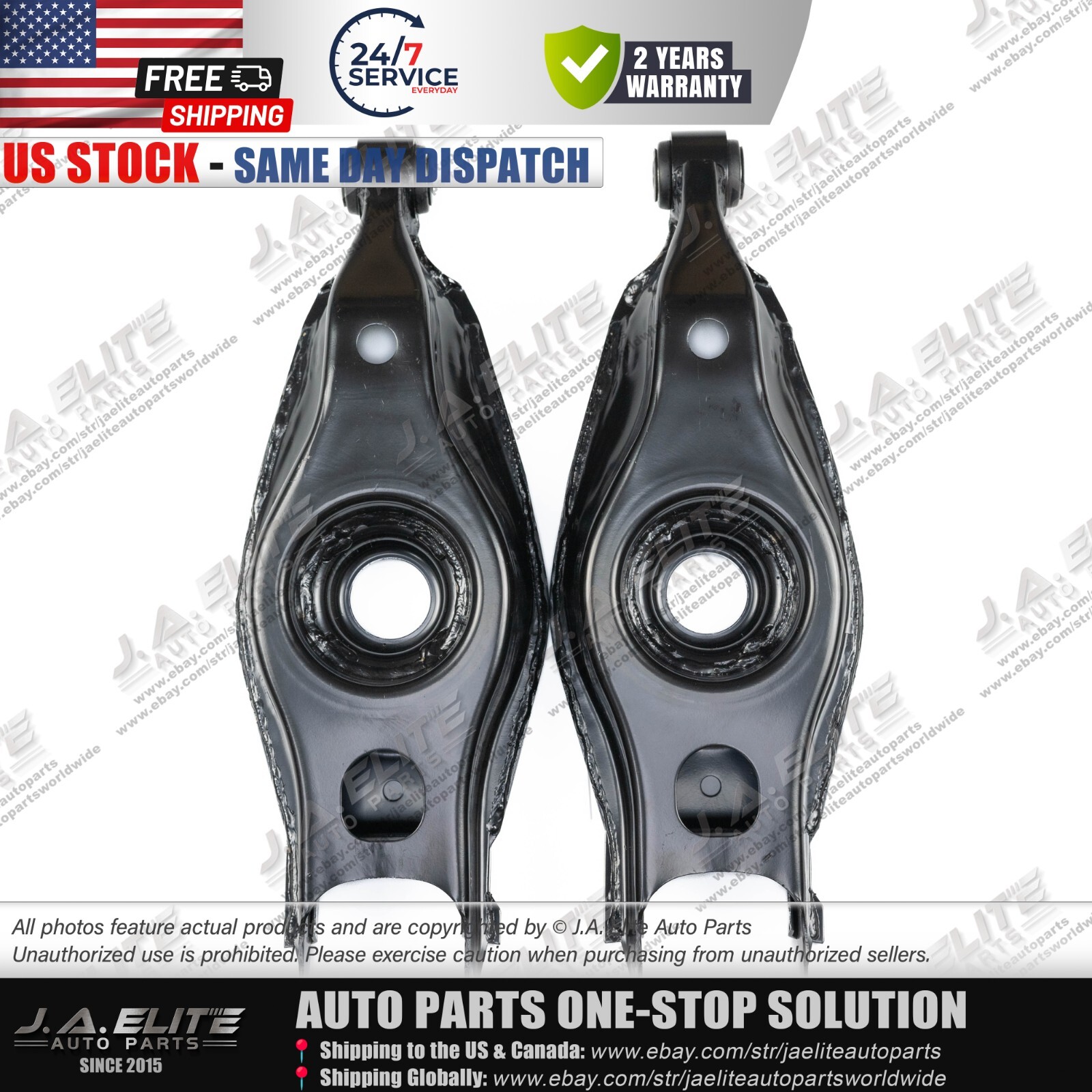 2pcs Rear Lower Control Arm fit Maserati Ghibli Quattroporte (2014+) 670036580