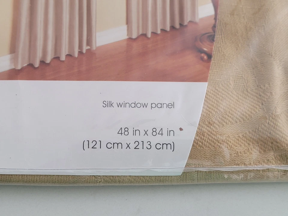 Target Home 2002 panel de ventana de seda tostado sólido a medida - 48"" x 84"" - nuevo en paquete Foto 2 de 4