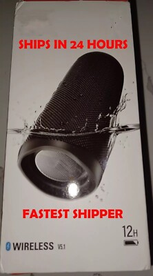 Portable Bluetooth Speaker Waterproof BLACK - Flip 6- SHIPS IN 24 HRS
