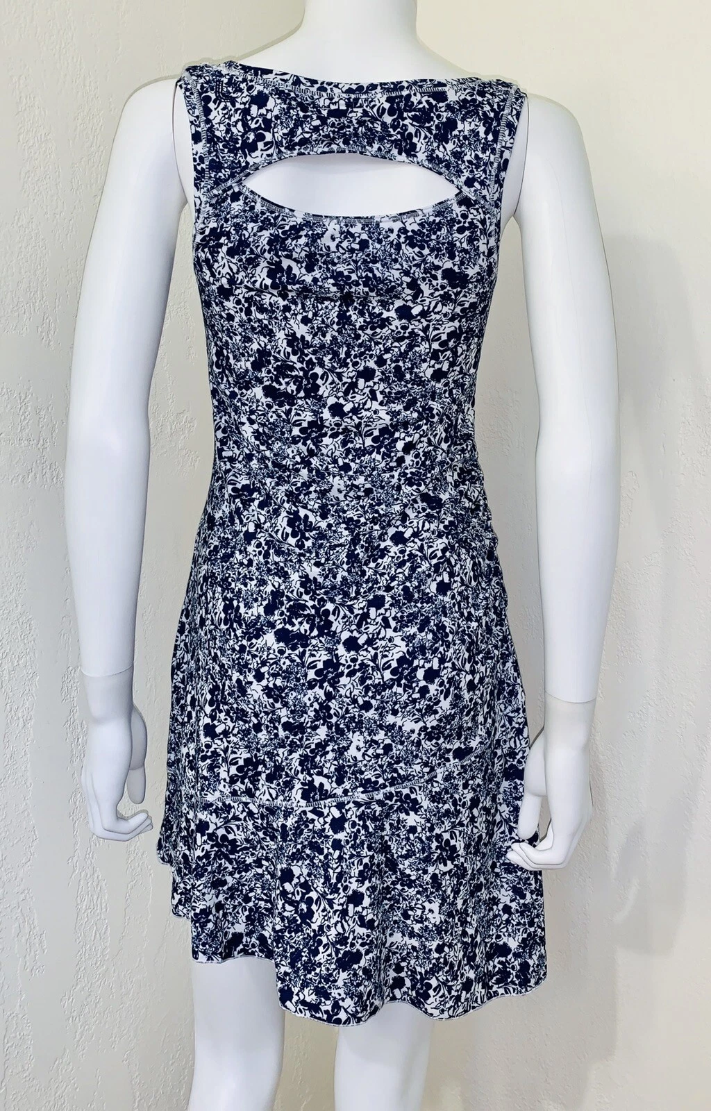 lole mirtillo flowers sleeveless ruched asymmetric 