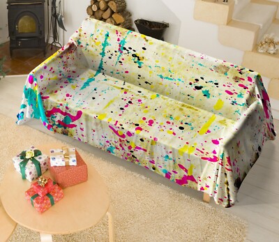 3D Graffiti Q10819 Sofabezug Hochelastisch Lounge Couchbezug Schonbezug Couch