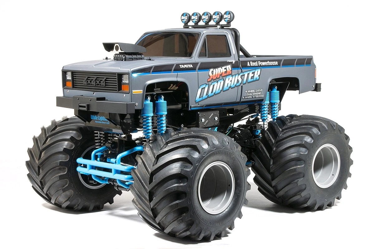 Tamiya 92437 60A RC 1 10 Super Clod Buster Gray Edition 4x4x4 Pick Up Truck Kit