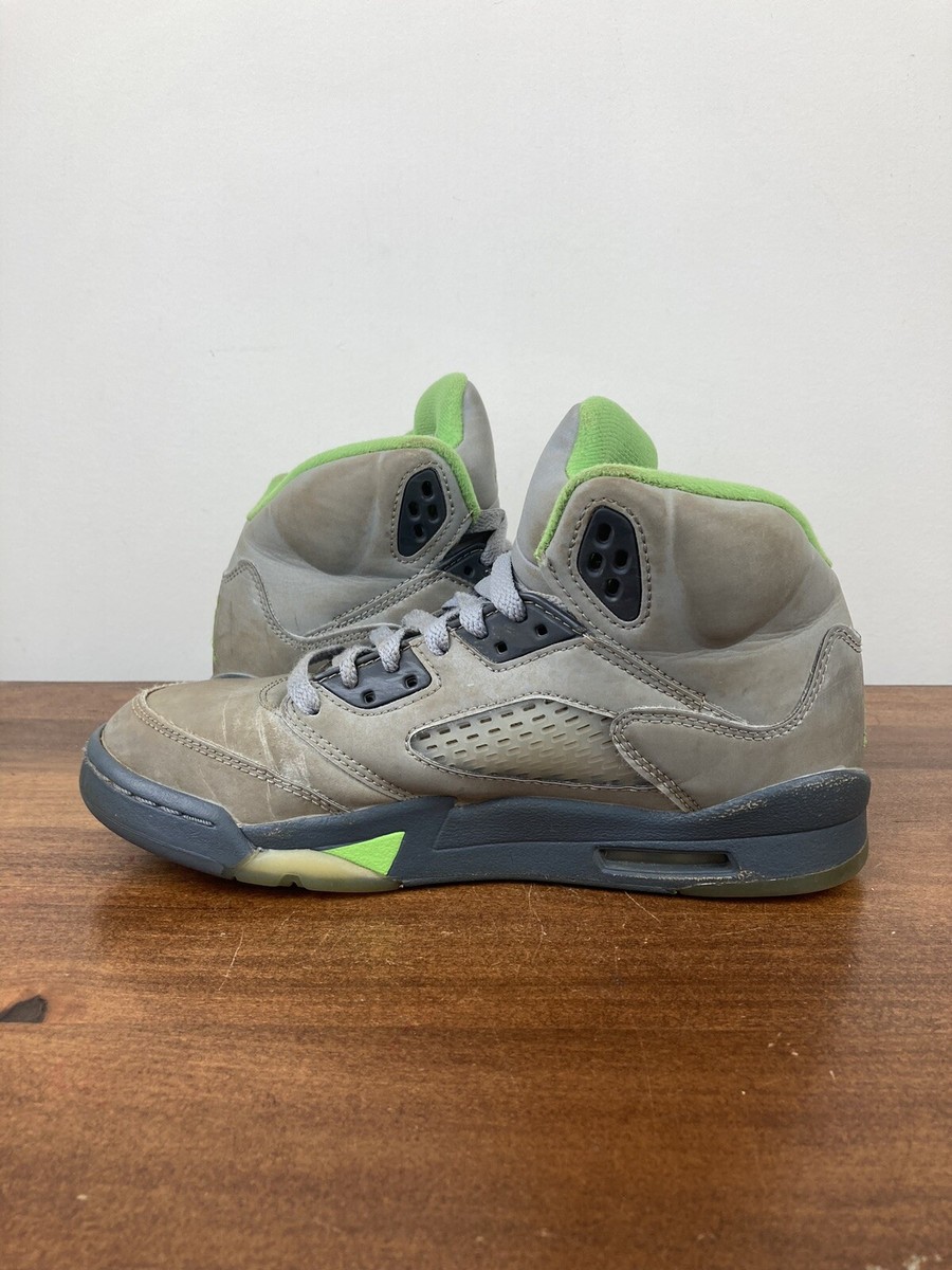 Air Jordan 5 Retro Light Mint Green Light Grey Dark Grey Size 5.5Y