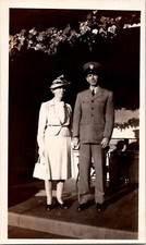 Handsome Man Military Soldier Mom Snapshot Americana 1940s Vintage Photo