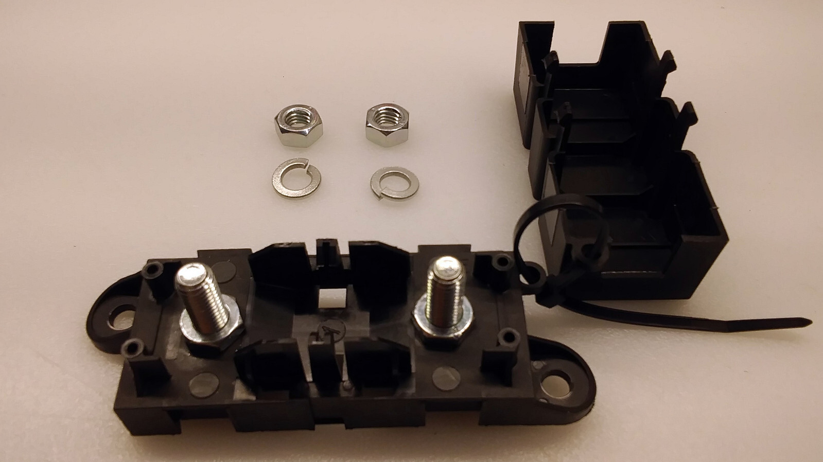 LITTELFUSE Mega Fuse Holder with Dual 100 amp 32V DC Slo-Blo With Copper  Busbar