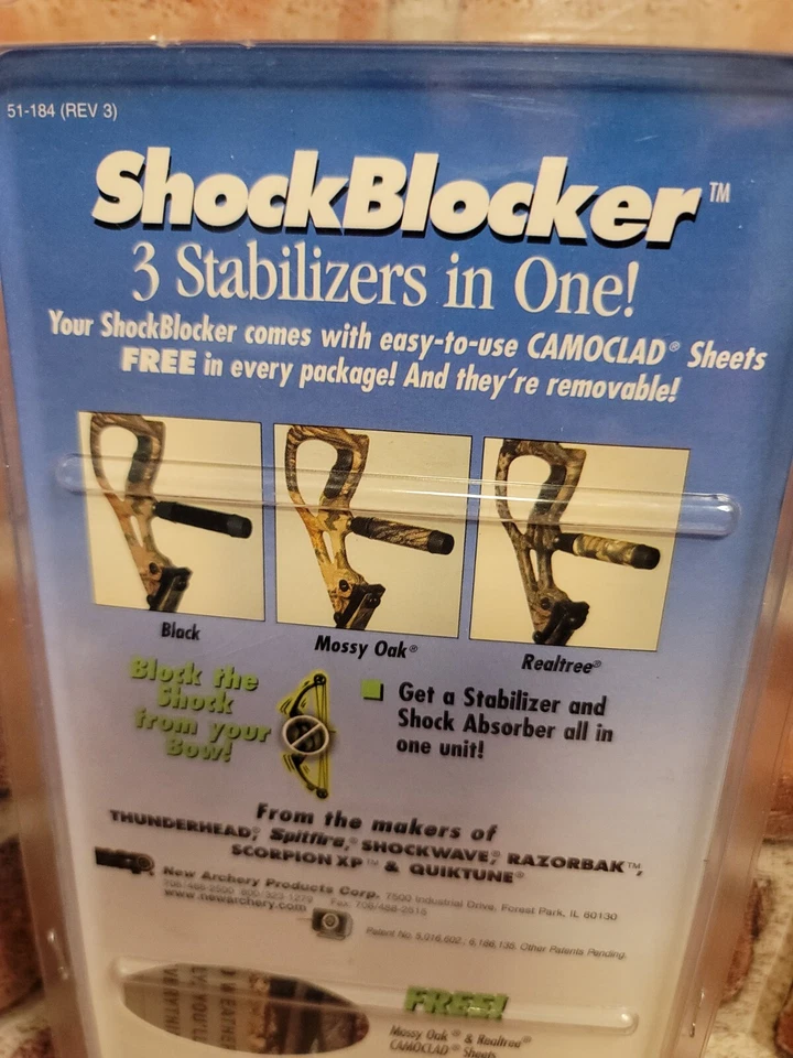 BLOQUEADOR DE CHOQUE 1000 ESTABILIZADOR DE ARCO 8”-CAÇA DE VEADOS-DESCANSO-SETA-RARO VINTAGE-CAMO~☆ - Imagem 4 de 4