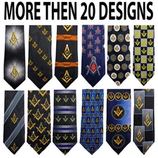 Brand New Harris Men's Masonic Necktie Mason Neck Tie 