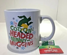Warner Bros Elf Movie 20 oz Coffee Mug I'm A Cotton-Headed Ninny-Muggins