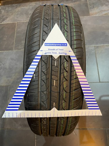 TYRE TREAD WIDTH GAUGE CHECKER. MOT. MOT SIGNS. MOT SIGN PACK. TYRE DEPTH. PCL. - Picture 3 of 8