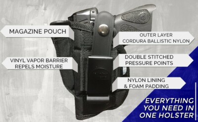 Beretta Tomcat 3032, 32 ACP, 20 Gun Holster for your side or hip