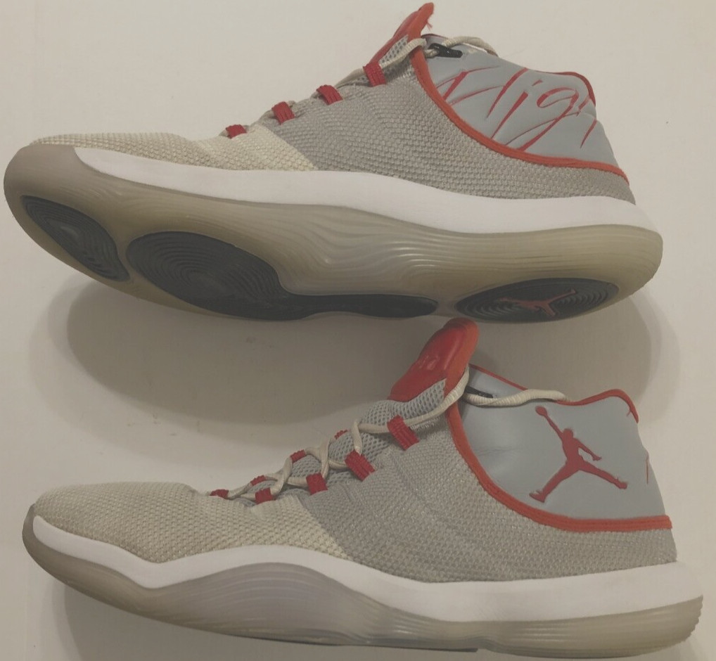 Nike Air Jordan Super Fly 2017 Basketball Grey Red 848801 PC Low Promo Shoes 16 thumbnail 3