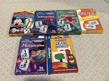 Learning Flash Cards Disney Playskool Lot of 6