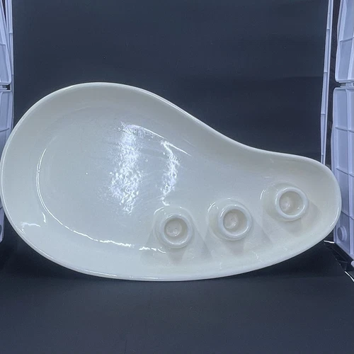 Haeger Mid Century Pottery Candle Holder Bowl 3 Candle Planter Water Bowl