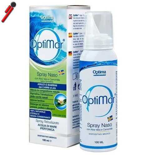 Optima Naturals, Optimar Spray Naso Aloe Camomilla, 100 ml