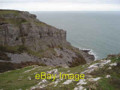 Photo 6x4 Limestone Cliffs at Pwlldu Head Fox Hole  c2007