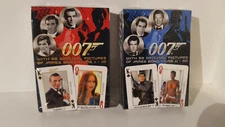(Lot 256) -  007 James Bond Films   2 x PLAYING CARDS STILL SEALED IN CELLOPHANE