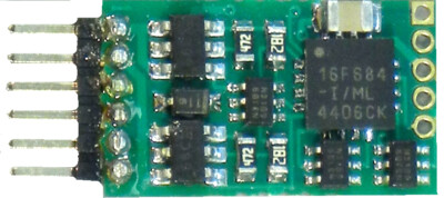 NCE N12-NEM ~ 6 Pin ~ 4 Function DCC Decoder ~ 5240160 ~ NEW