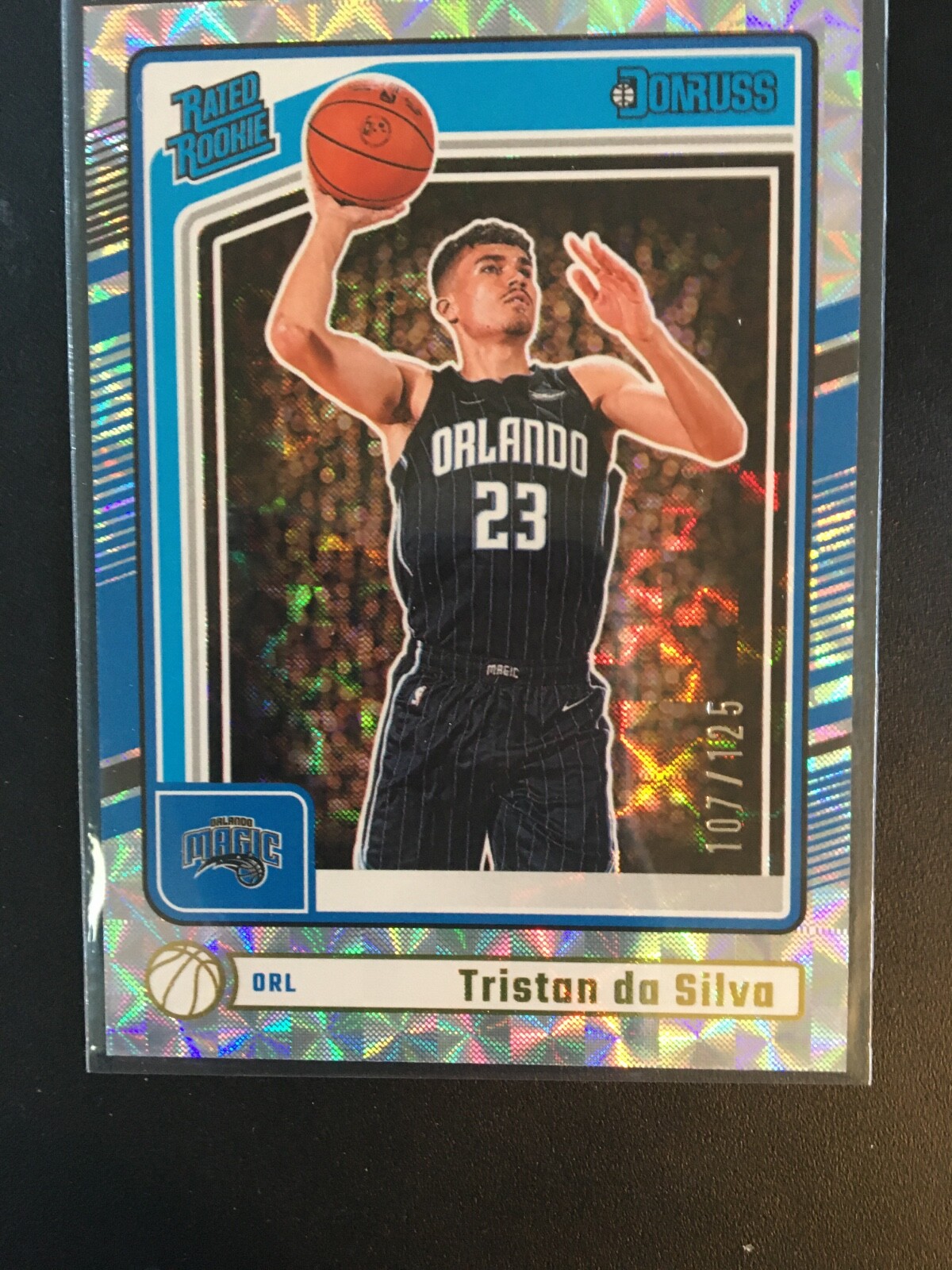 2024-25 DONRUSS BASKETBALL RATED  RC 203 TRISTAN da SILVA MAGIC HYPER 107/125
