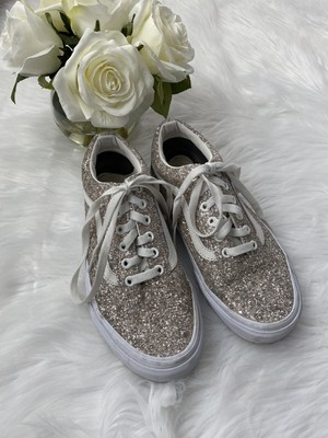 glitter flower vans