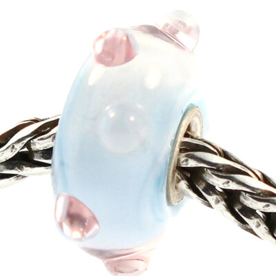 Authentic Trollbeads Glass 61199 Pastel Bud :1 RETIRED
