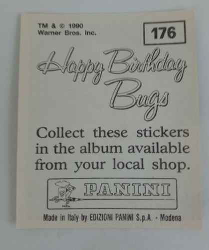 1990 Panini Happy Birthday Bugs (Pick Your Sticker) - Picture 257 of 343
