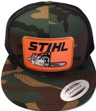 STIHL Chainsaw Camo SNAPBACK TRUCKER Hat Cap Classic Camouflage New 