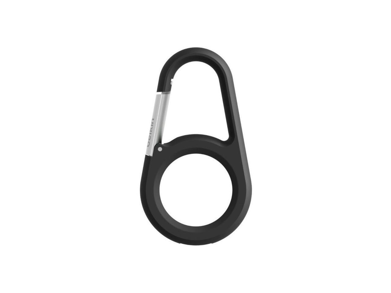 BELKIN Black AirTag Secure Holder with Carabiner MSC008btBK for Easy Portability