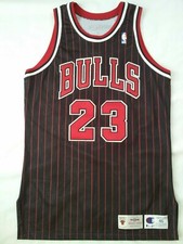 1995-96 CHAMPION CHICAGO BULLS #23 JORDAN PRO CUT GAME JERSEY IN SIZE 46+3