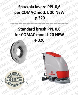 Spazzola Per Lavapavimenti COMAC - Diametro 445 Mm, Altezza 120.4 Mm, Materiale PPL 0.60, 3 Pioli