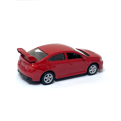 Subaru WRX STi VA Sedan Red Welly 1:60 1:64 Series Scale Toy Car