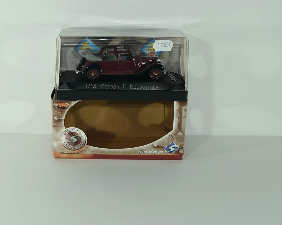 Citroen 11 Decouvrable Solido 1713 Coche Clásico Diecast Modelo Juguete en Caja T2 Foto 4 de 4